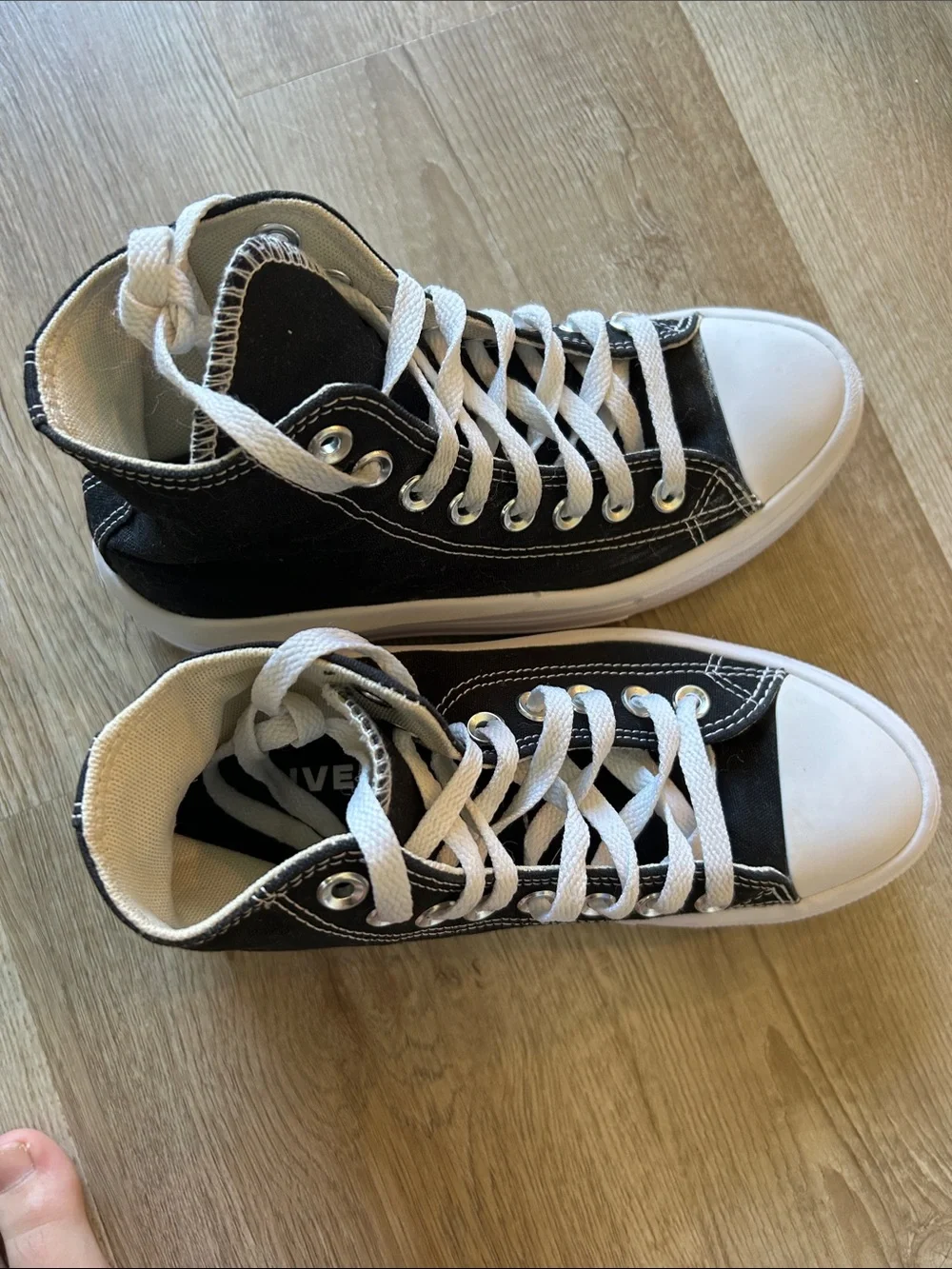 Converse Kids Black and White High-Top Sneakers